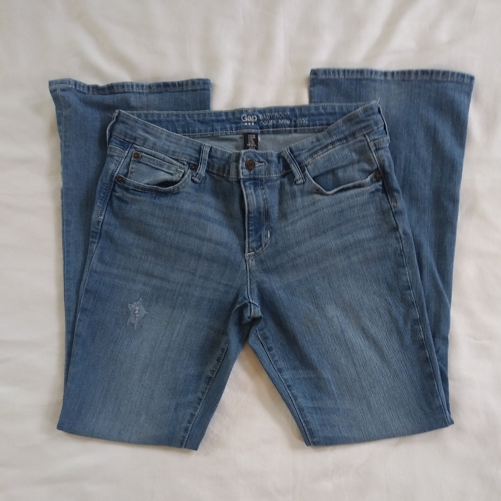 Distressed Baby Boot Jeans 8/29R